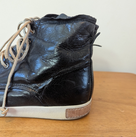 Blackstone Black Leather Lace-up Boots Mens EU 46 - Picture 11 of 16